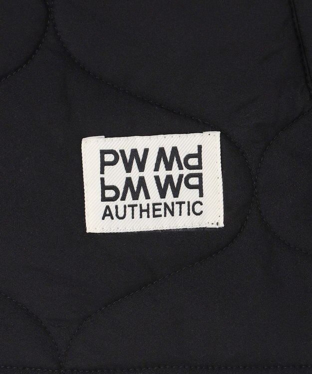 PW CIRCULUS 【撥水加工 / ストレッチ】【MEN】キルティング中綿ベスト ゴルフ ブラック系