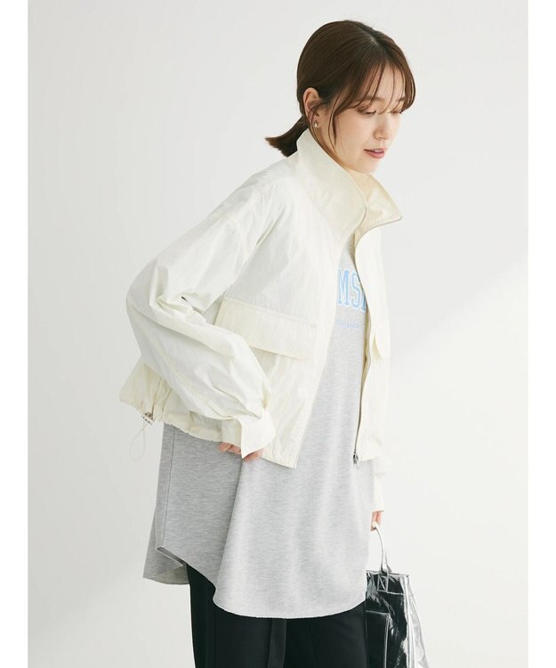 Green Parks ・ＥＬＥＮＣＡＲＥ　ＤＵＥ　スタンドナイロンブルゾン Ivory