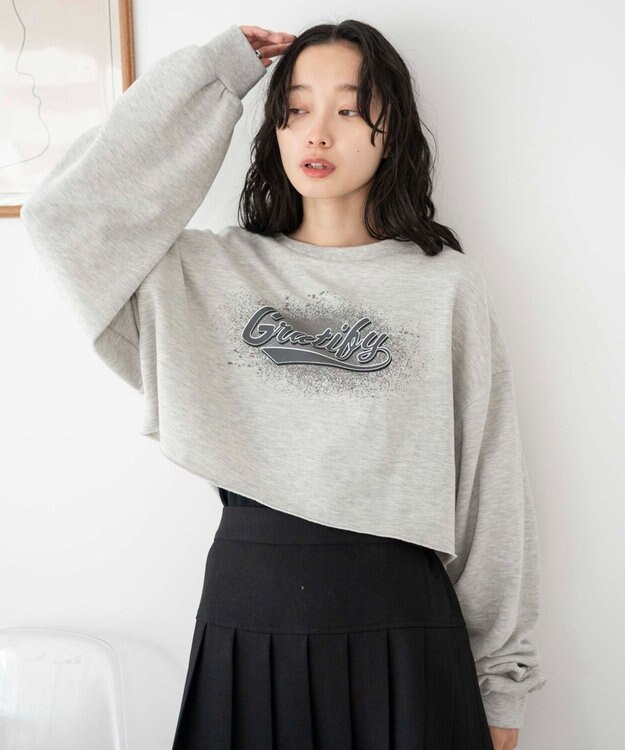 WEGO ヴィンテージライクショートスウェット 柄8