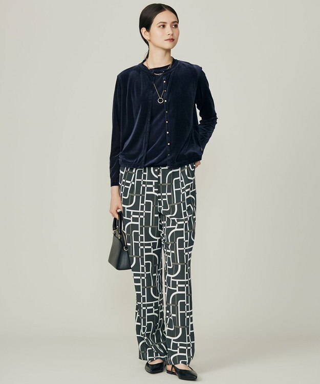 自由区 L 【SHIHOさん着用】シアーベロア カットソー ネイビー