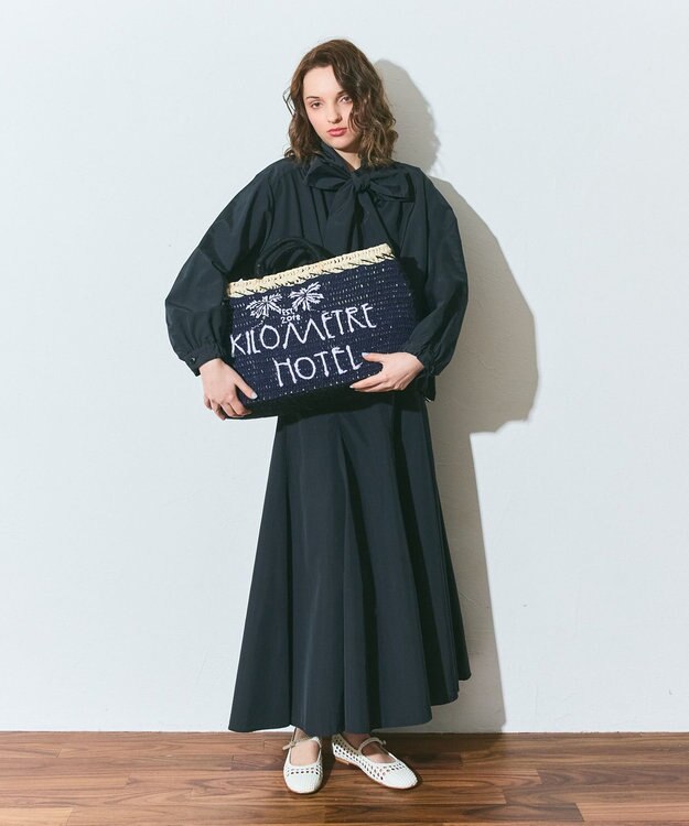 GRACE CONTINENTAL ボウタイシャツブルゾン ブラック