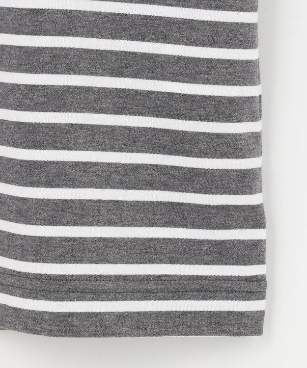 JOSEPH ABBOUD MOUNTAIN 【UNISEX】ギザンティ天竺ボーダー Tシャツ グレー系2