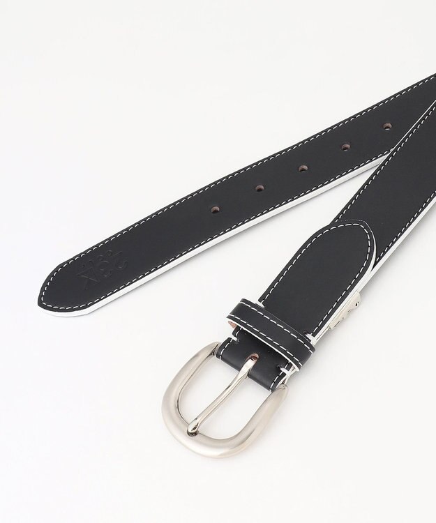 23区GOLF 【WOMEN】バイカラー ベルト ブラック系