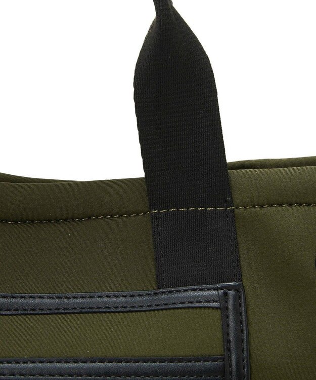 TOPKAPI 【新色追加】【TREASURE TOPKAPI】ネオプレン フロントポケット 2way ショルダー付き ミニトートバッグ カーキ