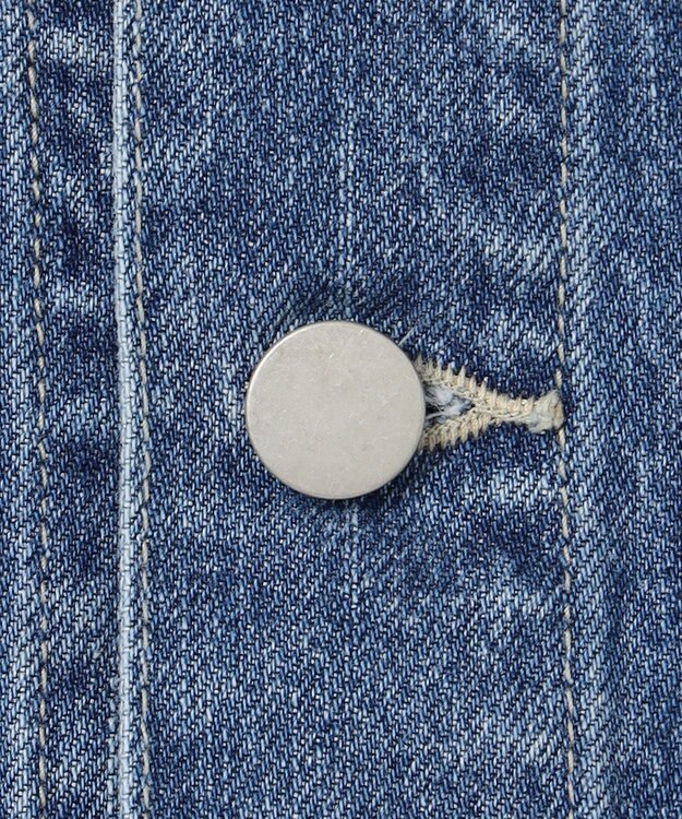 ICB L 【CLASSY.1月号掲載・洗える】ウォーターリサイクルデニム ジャケット ブルーデニム系