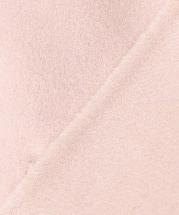 UNFILO 【撥水】ウール混リバー ショートコート ピンク系