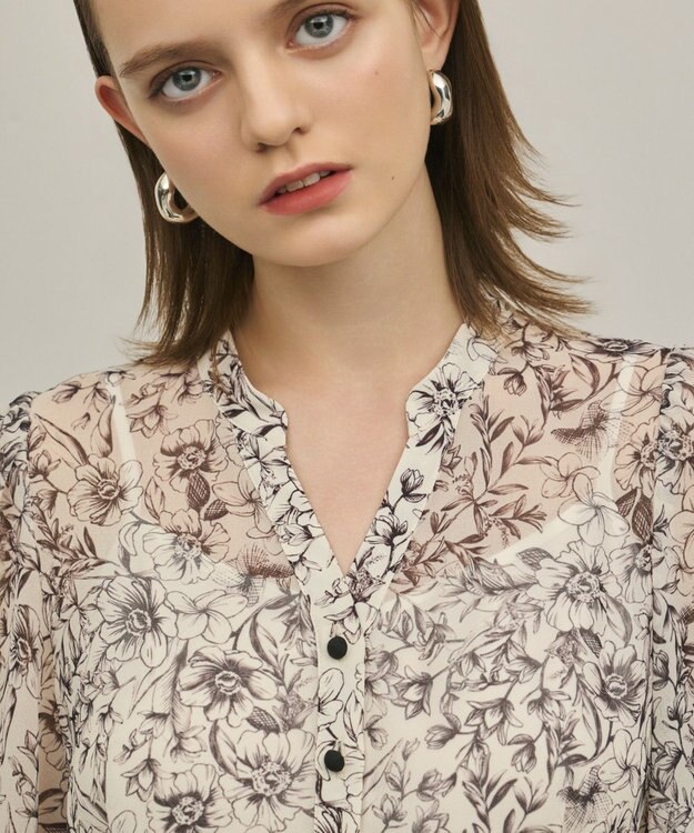 GRACE CONTINENTAL ドロストティアードフレアワンピース キナリ