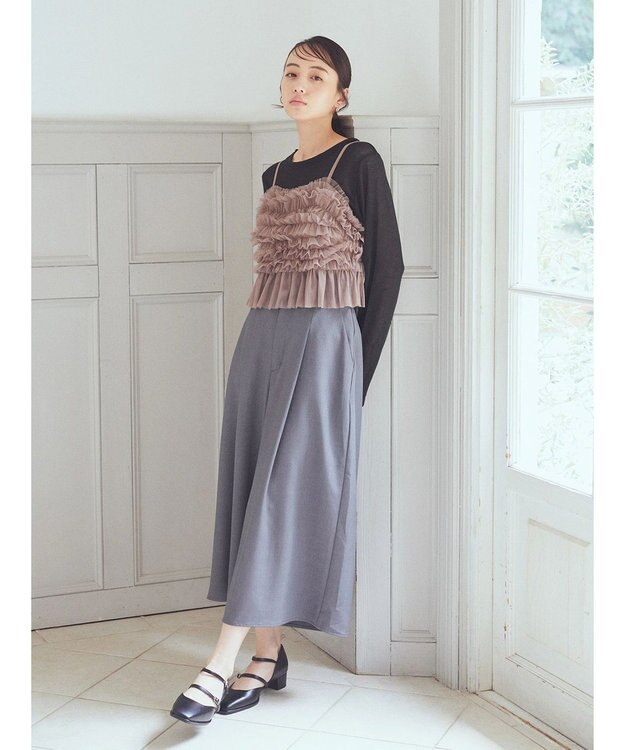 earth music&ecology チュールビスチェ Mocha