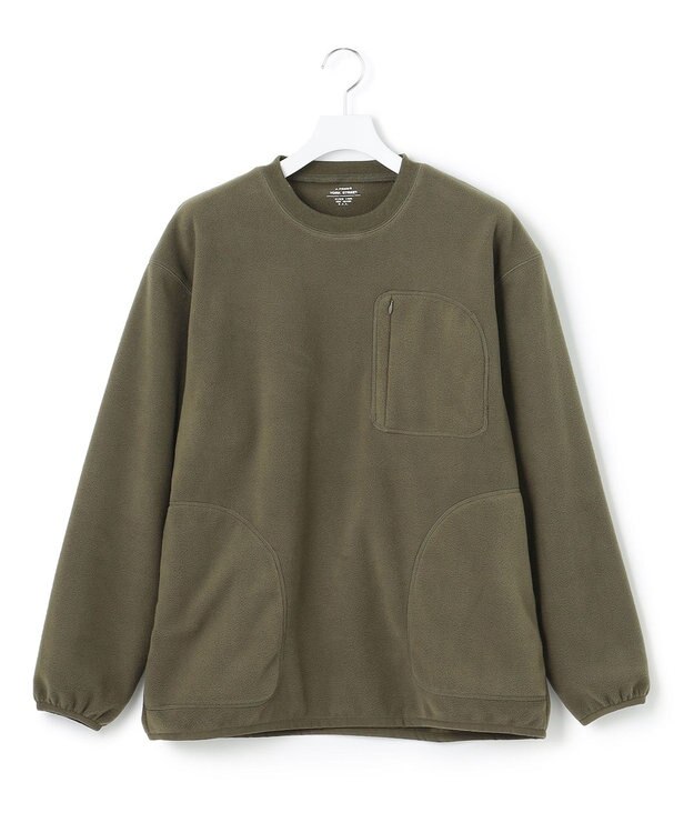 J.PRESS YORK STREET 【UNISEX】フリースクルーネックプルオーバー ブラウン系