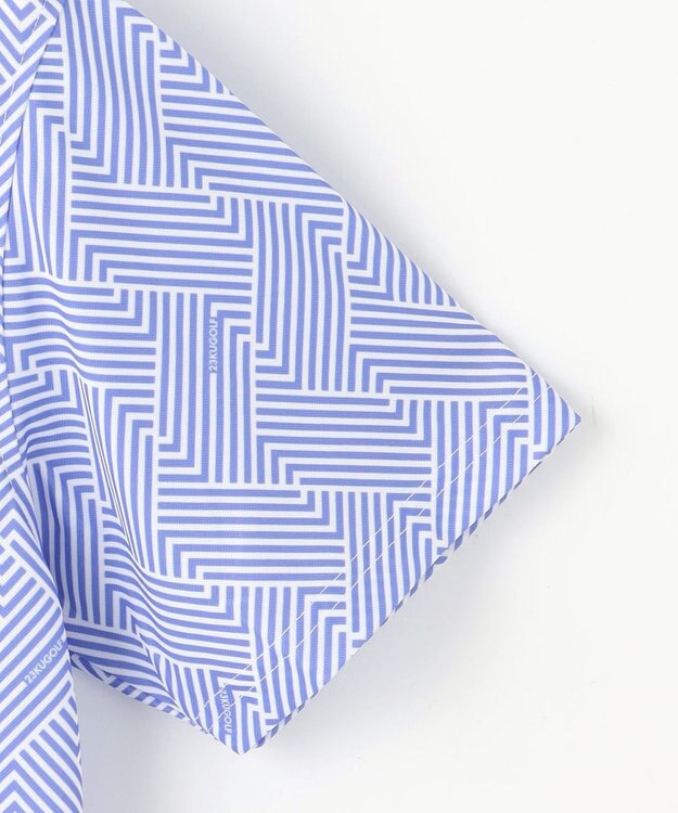 23区GOLF 【MEN】「HYGRA」幾何柄清涼ポロシャツ パープル系5