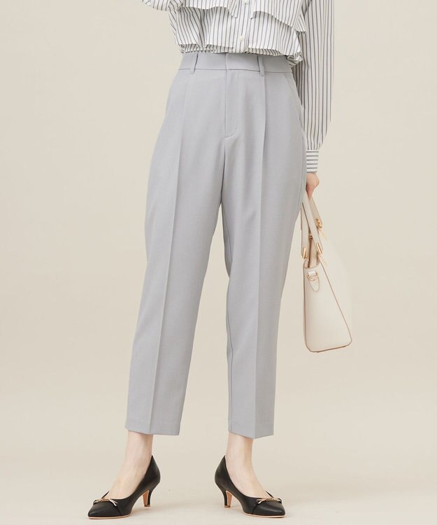 ANY SIS 【UVカット・接触冷感・吸水速乾】スマートビューティストレッチ  テーパードパンツ ブルーグレー