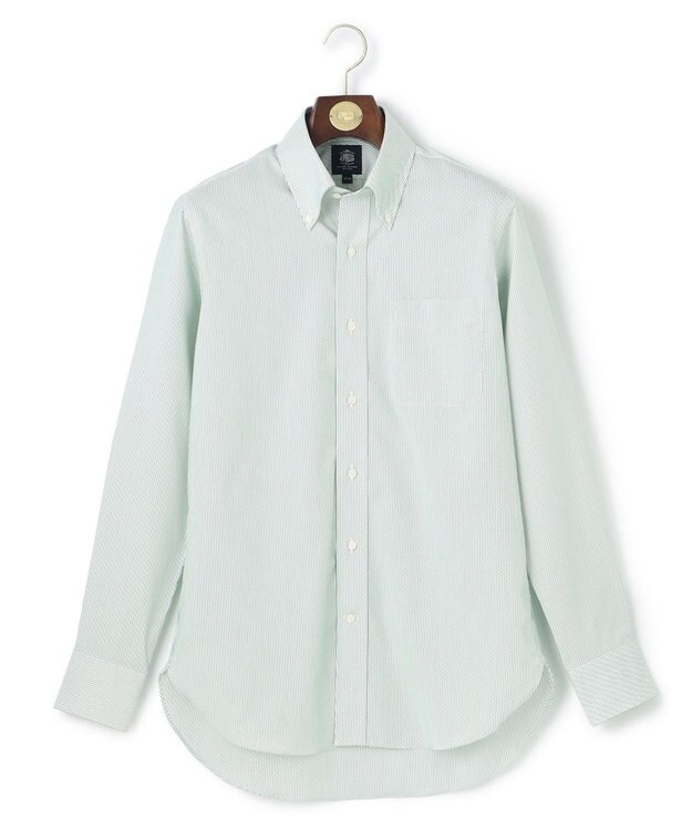 J.PRESS MEN 【WEB限定】ピンストライプシャツ/B.D グリーン系1