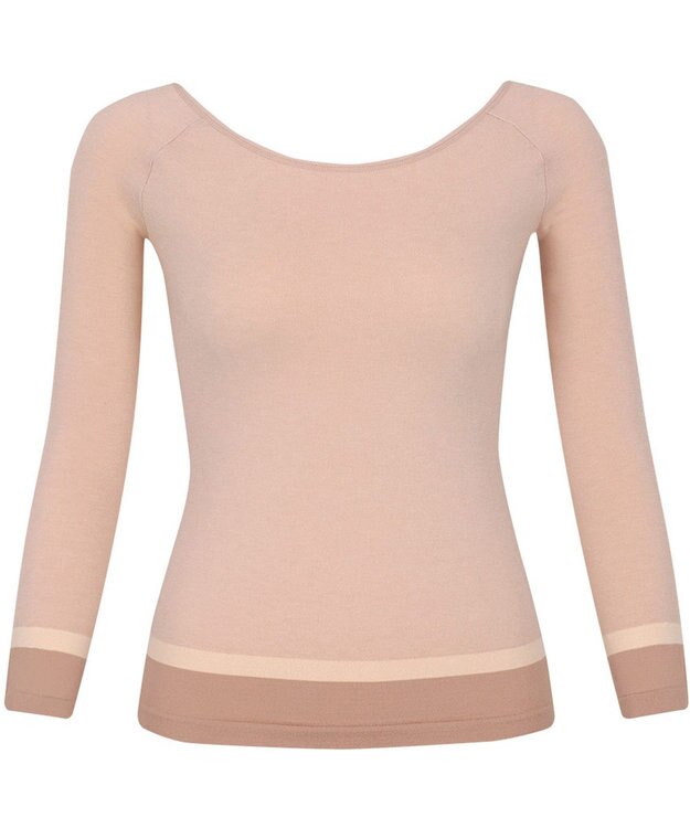 WACOAL あったかインナー よく伸びる生地 袖丈調節可能(7分袖~9分袖) 保温性(身生地) 9分袖 長袖 【360°ラクストレッチ】 レディース CLD371 /ワコール クリーム