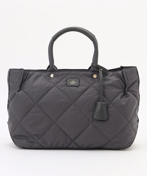 J.PRESS LADIES 【2way】ボンディングキルト トート バッグ スレート系