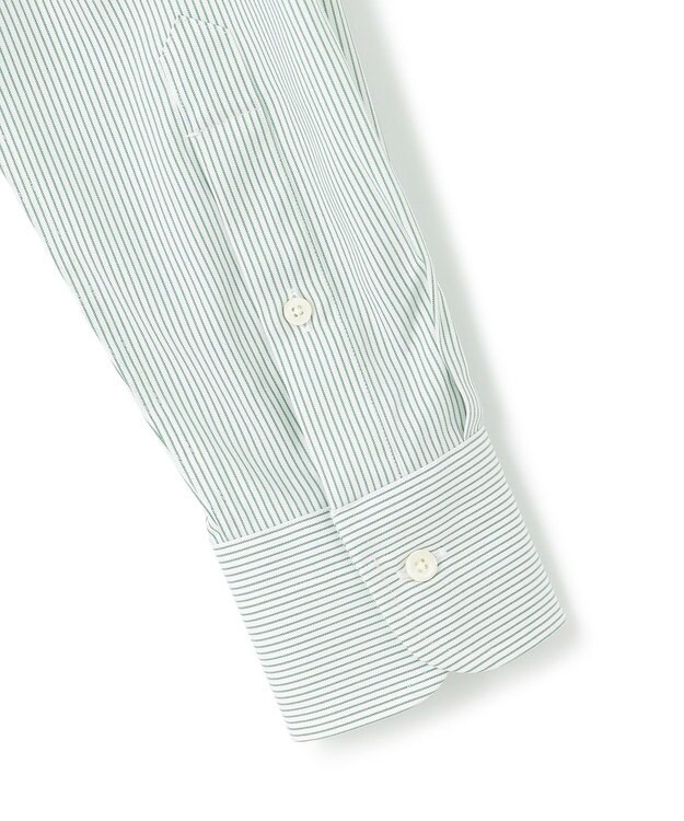 J.PRESS MEN 【WEB限定】ピンストライプシャツ/B.D グリーン系1