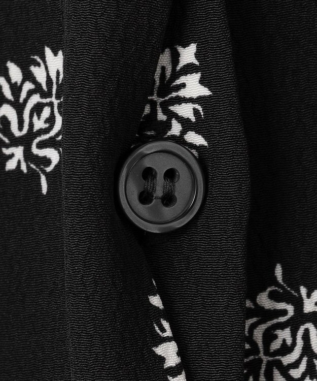 UNFILO 【大好評により新色追加！】プリントワンピース ブラック×オフ