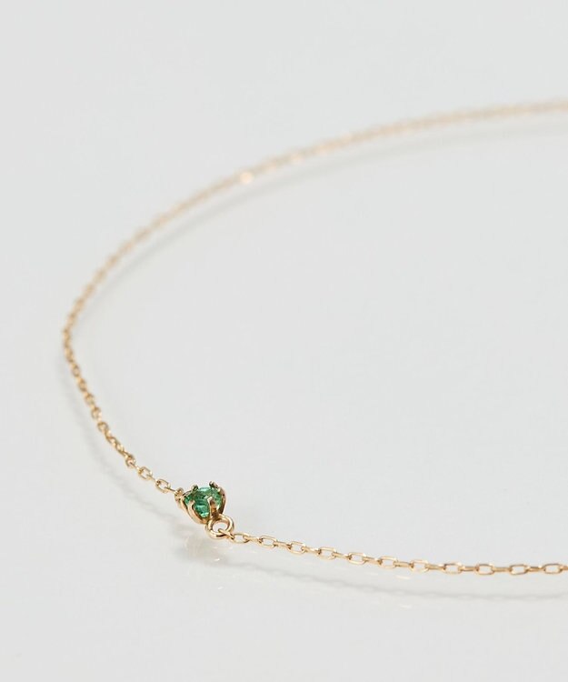Phoebe 【K10】プチエメラルドブレスレット/5月誕生石/天然石 ゴールド