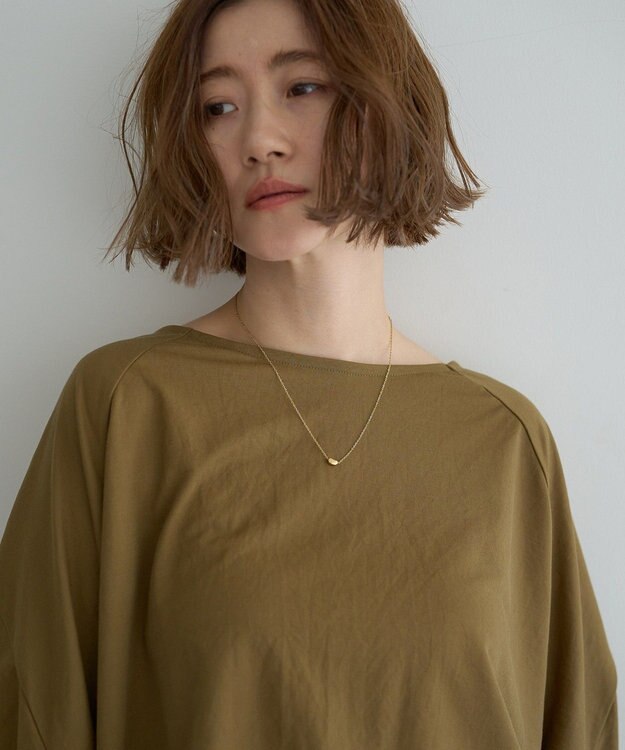 YECCA VECCA 異素材切替バックデザインプルオーバー Khaki