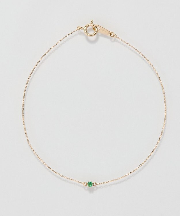 Phoebe 【K10】プチエメラルドブレスレット/5月誕生石/天然石 ゴールド