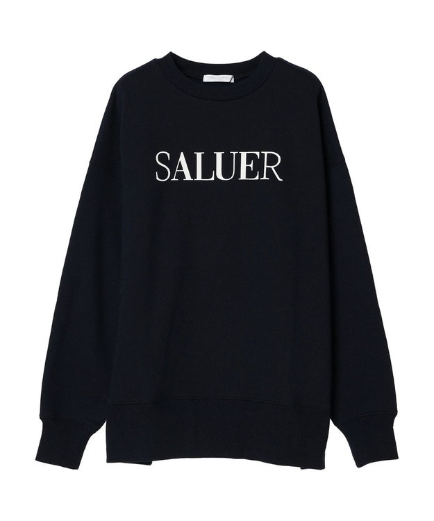 Green Parks 裏起毛ロゴプルオーバー Navy