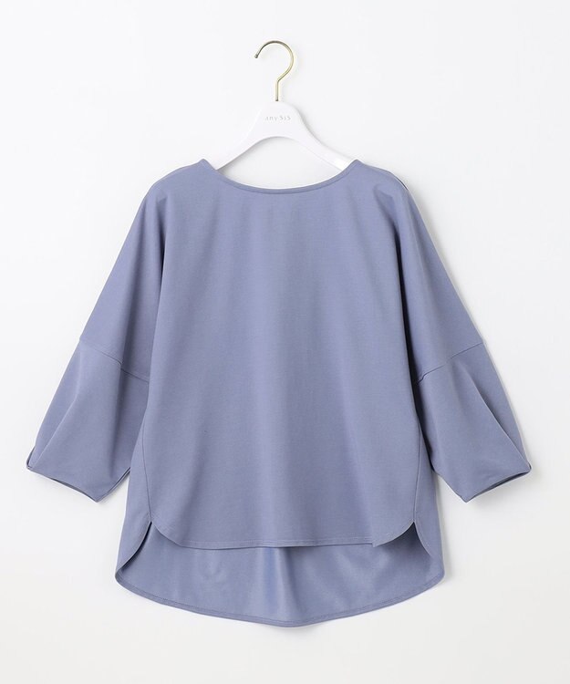ANY SIS 【接触冷感・UVカット】サカリバドルマンスリーブ プルオーバー ライトブルー