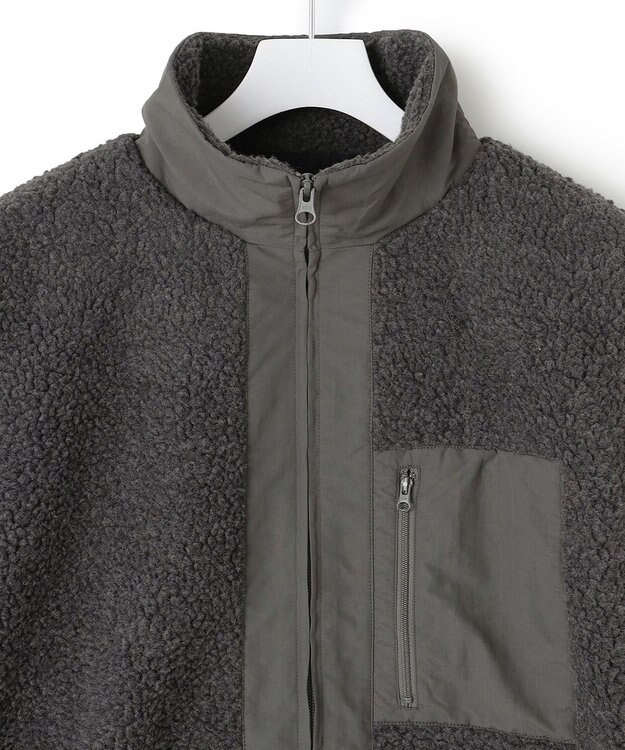 J.PRESS YORK STREET 【UNISEX】ボアブルゾン グレー系