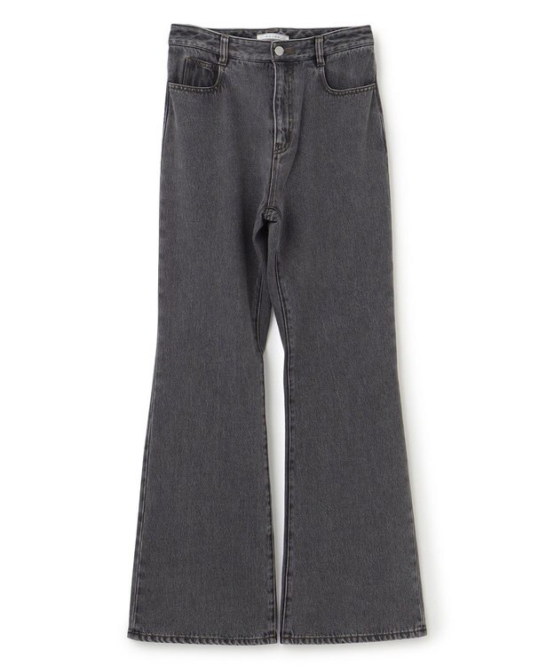 BEIGE， 【洗える・Oggi 11月号掲載】NAVIGLIO / フレアシルエットデニムパンツ Slate