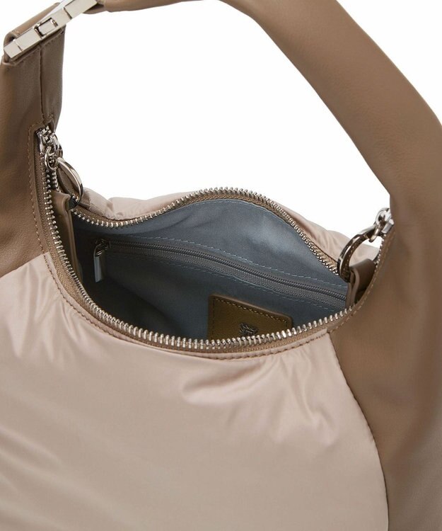 TOPKAPI 【TREASURE TOPKAPI】スムースレザー コンビ 2way ショルダー バッグ グレージュ