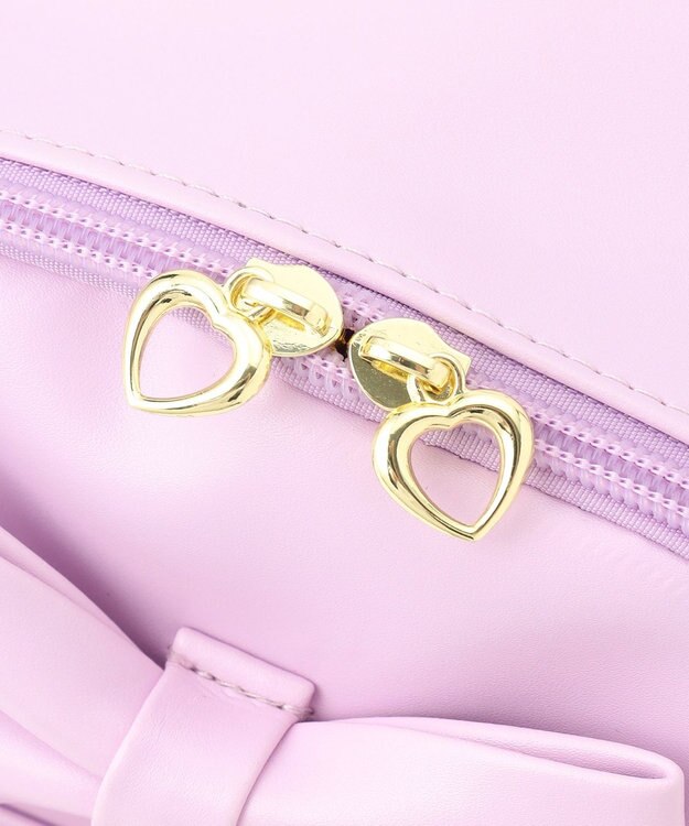 ANY KIDS リボンリュックサック ラベンダー