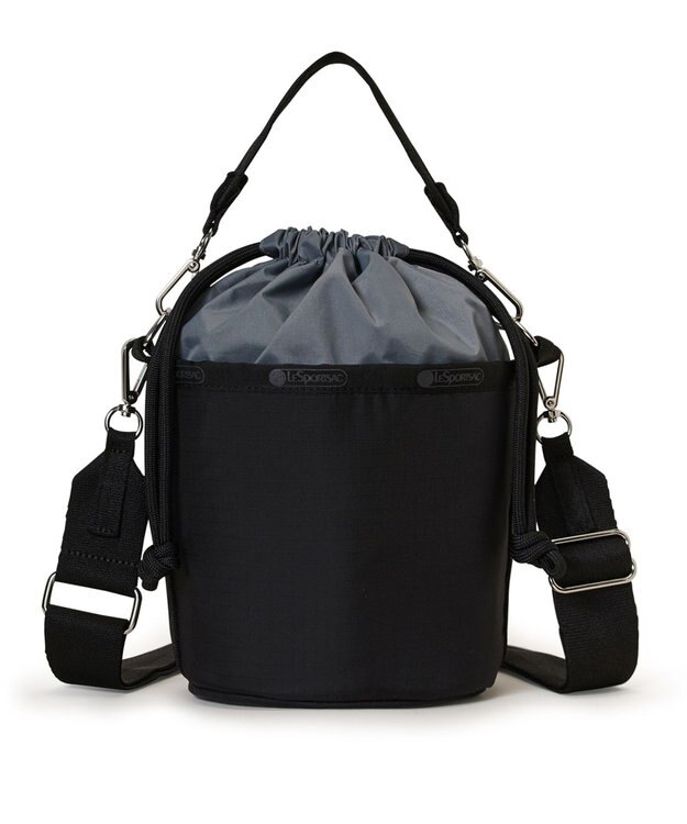 LeSportsac SM DRAWSTRING BUCKET/リサイクルドブラックJP リサイクルドブラックJP