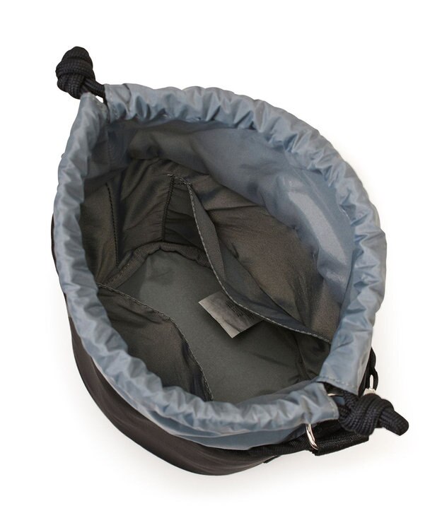 LeSportsac SM DRAWSTRING BUCKET/リサイクルドブラックJP リサイクルドブラックJP