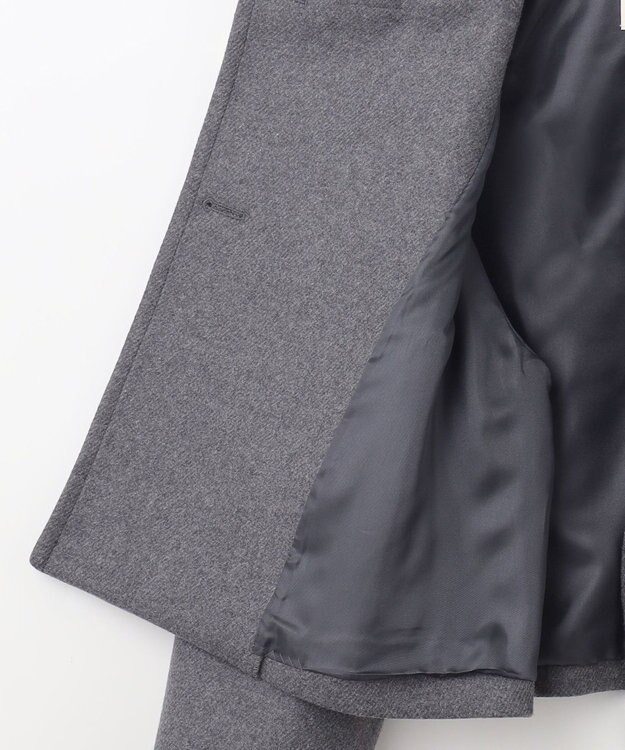 NAVE 【Nave】ダブルメルトン ショートPコート チャコール系