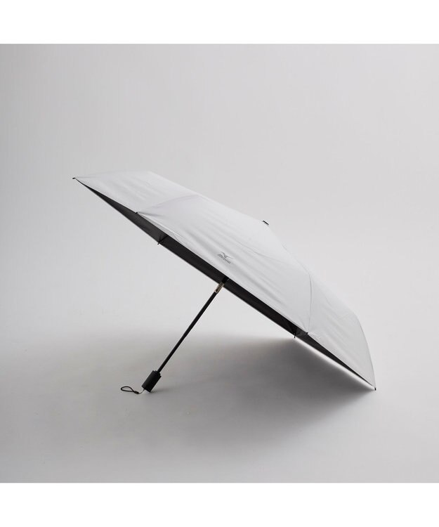 MOONBAT 【WEB限定】MIZUNO  (ミズノ) 無地 ロゴ 日傘 折りたたみ傘 自動開閉 1プッシュ パラソル 晴雨兼用  軽量 一級遮光 遮熱効果 遮光率100% UV遮蔽100% ホワイト