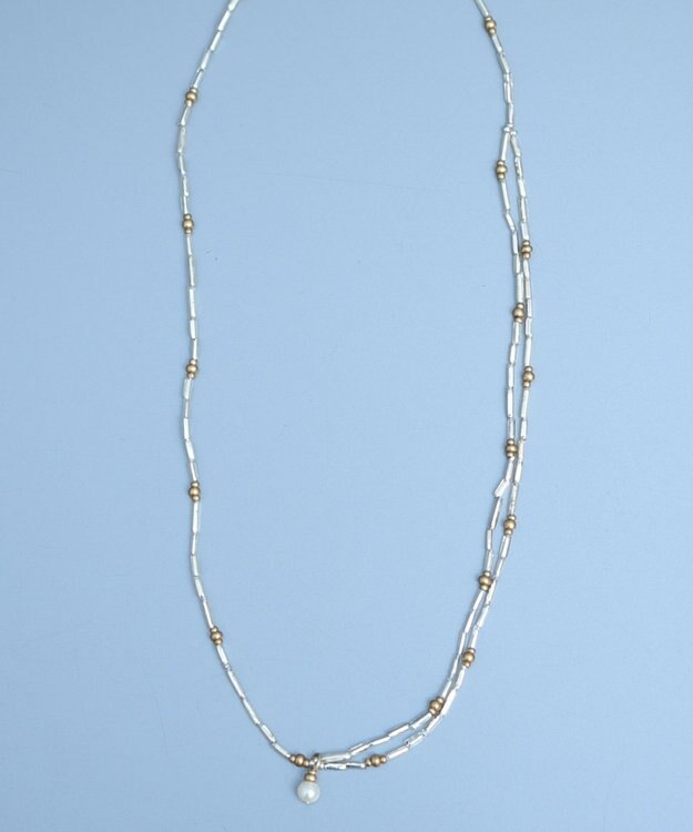 monshiro シルバーグラスネックレス(ススキネックレス) ホワイト