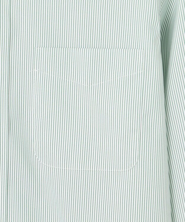 J.PRESS MEN 【WEB限定】ピンストライプシャツ/B.D グリーン系1