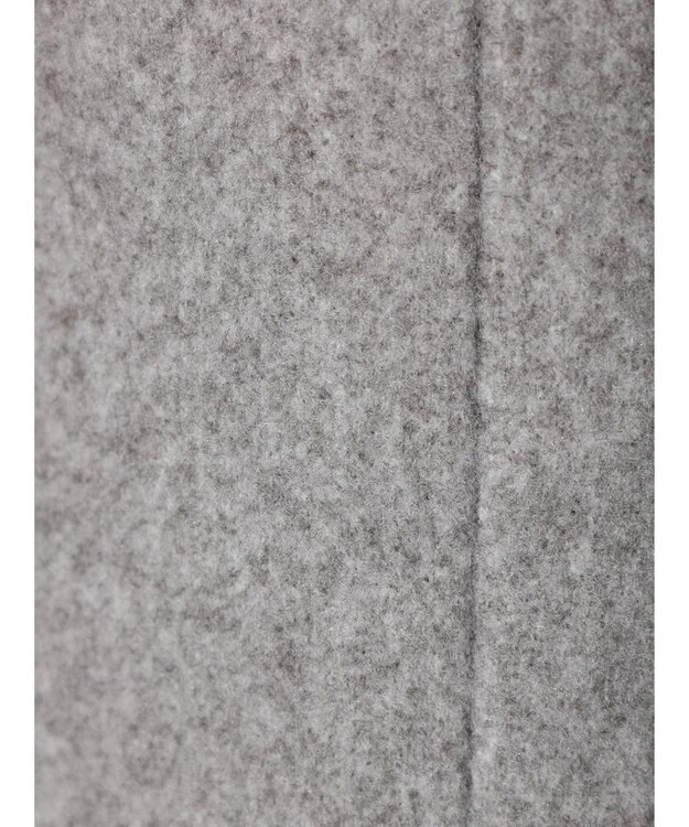 earth music&ecology Ｖネックノーカラーコート Gray Mixture