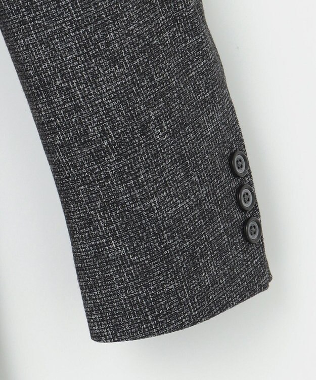 JOSEPH ABBOUD 【キングサイズ・ストレッチ】フランネルジャージ ジャケット ブラック系