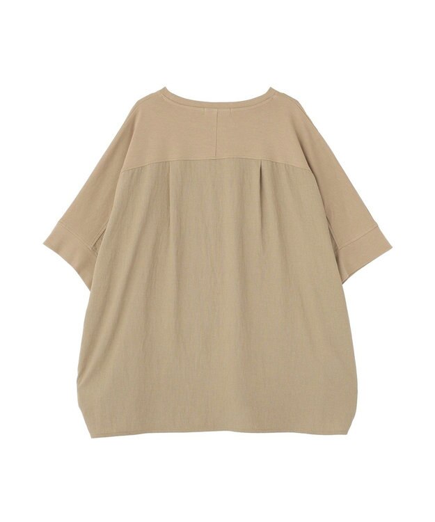 AMERICAN HOLIC 異素材コクーンプルオーバー Mocha