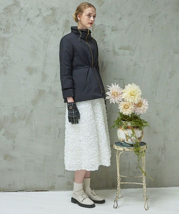 TOCCA 【晴雨兼用】SQUARE BIJOUX RAINBOOTS ブーツ ホワイト系