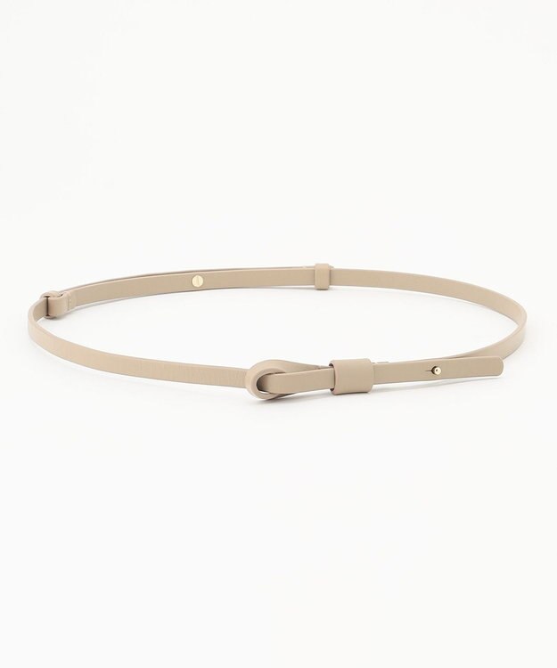 自由区 ノットバックル ベルト ベージュ系