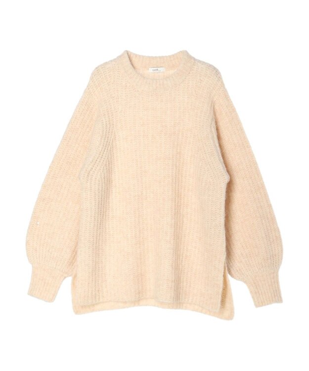 earth music&ecology フワフワＭＩＸヤーンチュニック Light Beige