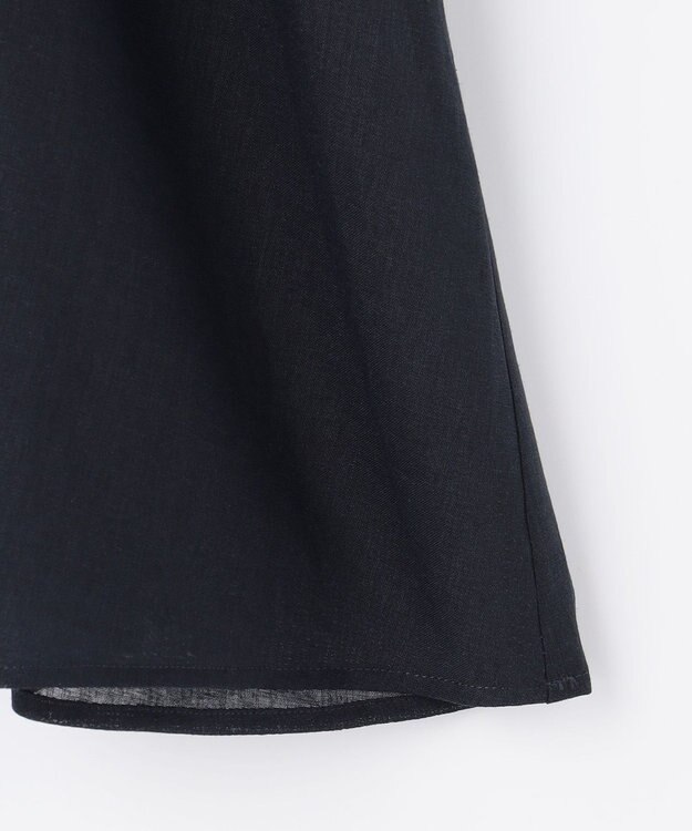 自由区 【WEB限定カラーあり】シアーラミーローンフリルデティール ブラウス ネイビー