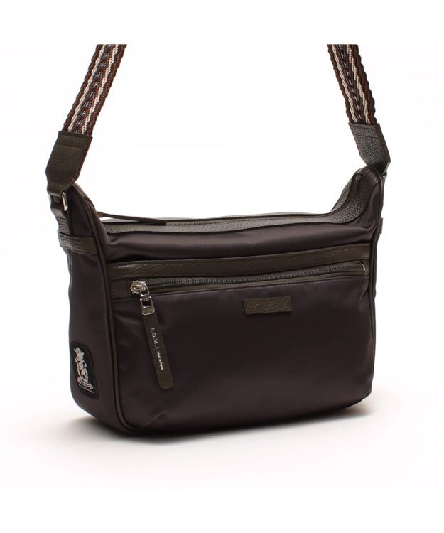 A.D.M.J. ナイロンリュクスショルダー DARK BROWN