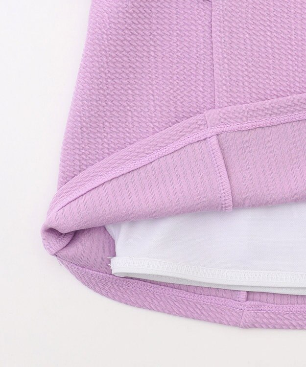 ANY KIDS 【UVカット】2WAYショルダーセパレート水着 ラベンダー×ラベンダーチェック