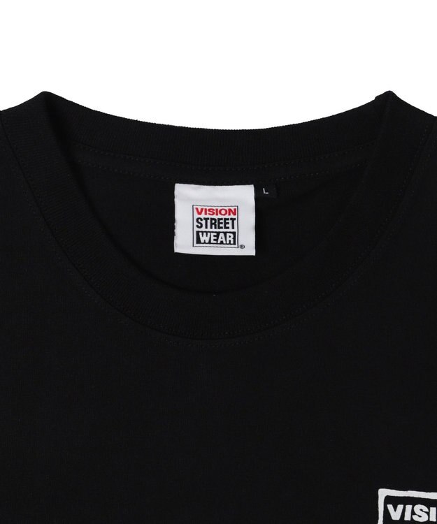 WEGO 【ユニセックス着用ITEM】別注VISIONゴーストスケータープリントT（LS） ブラック