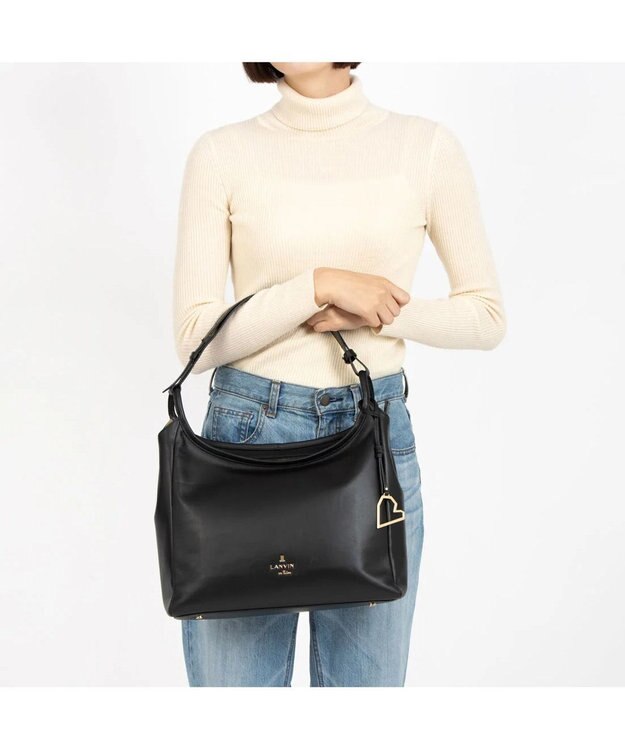 LANVIN en Bleu カリテ ワンショルダーバッグ ブラック