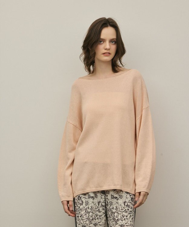 GRACE CONTINENTAL ルーズニットトップ ピンク