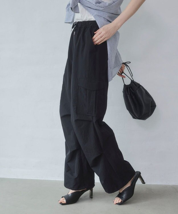WEGO 【ウエストゴム】イージーパラシュートカーゴパンツ
