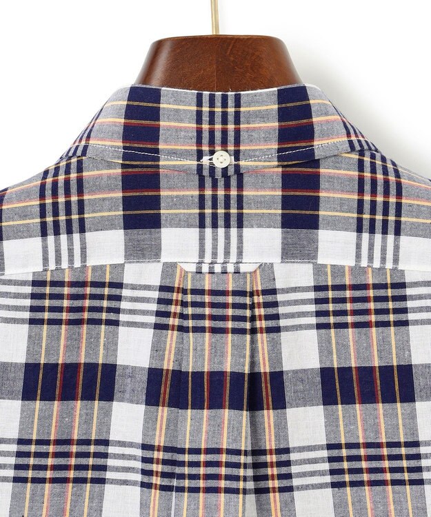 J.PRESS MEN 【KING SIZE】インディアンマドラスチェック シャツ / B.D. ネイビー系3