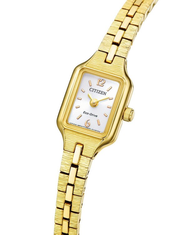 CITIZEN 【アンティークな雰囲気】小さくて可愛い 上品なアクセサリーにも 電池交換不要 イエローゴールド イエローゴールド